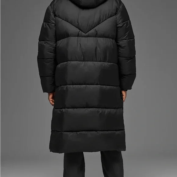 NEW ALO Gold Rush Puffer Trench Long Coat Jacket | US M Unisex - Picture 2 of 13